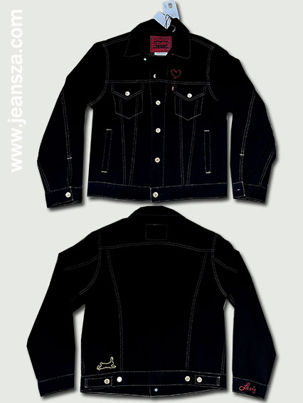 เสื้อยีนส์สีดำ Levi's Trucker Jacket ปีกระต่ายทอง