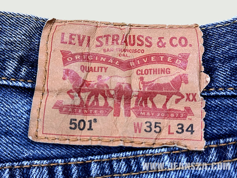 ป้ายปะเก็น Levi's 501 มือสอง