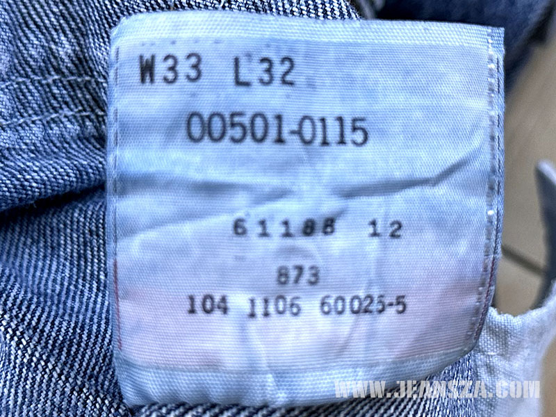 Used Jeans Levi's 501 Mexico W33L32