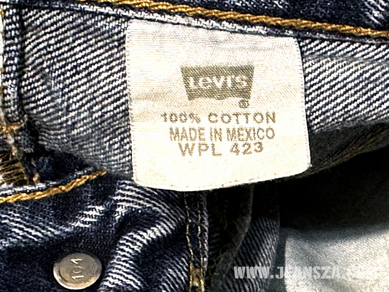 ยีนส์มือสองของแท้ Levi's 501 Mexico W33L32