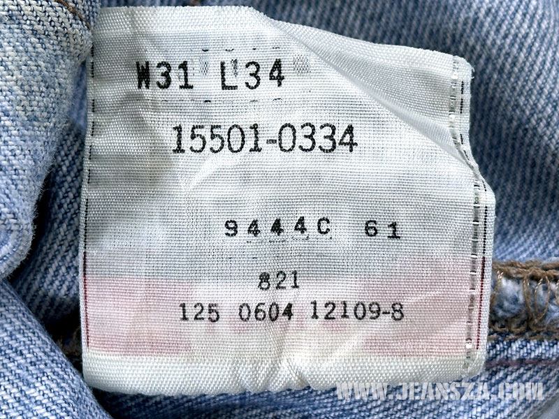 Levi's 501 รหัสผ้า 0334