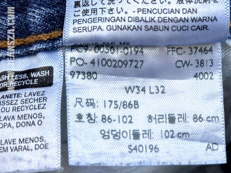 Levi's 501 Mexico มือสองของแท้ W34L32 