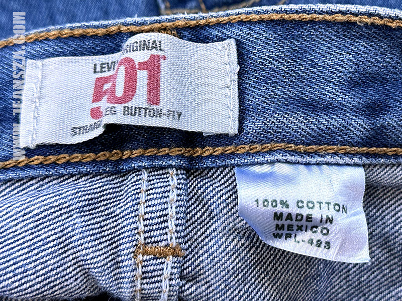 ป้าย Care instruction Levi's 501