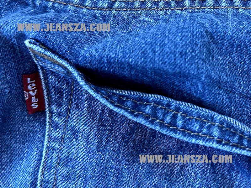 Levi's 501 มือสองของแท้ Mexico กระเป๋าเย็บแบบ Single