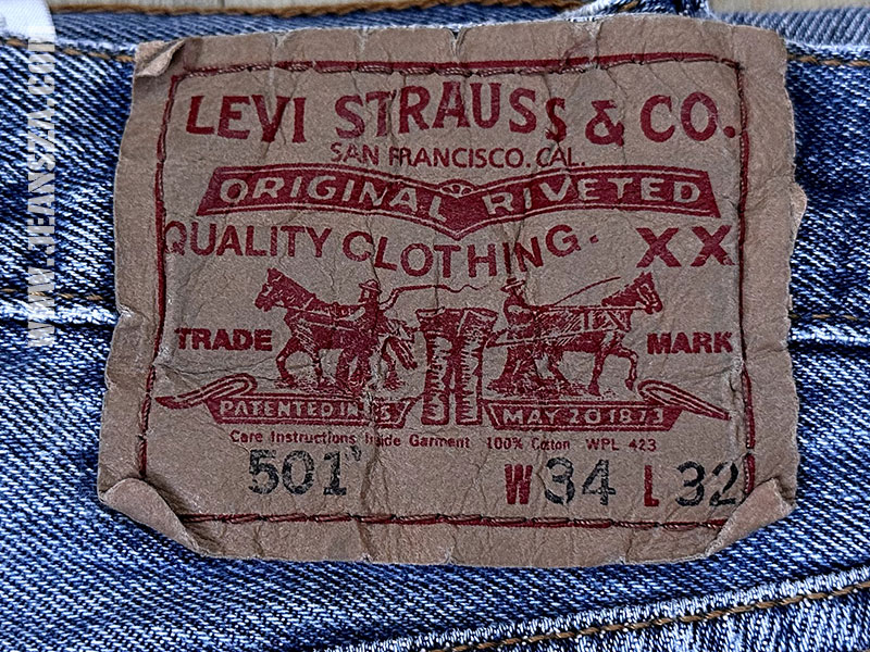 ป้ายปะเก็น Levi's 501