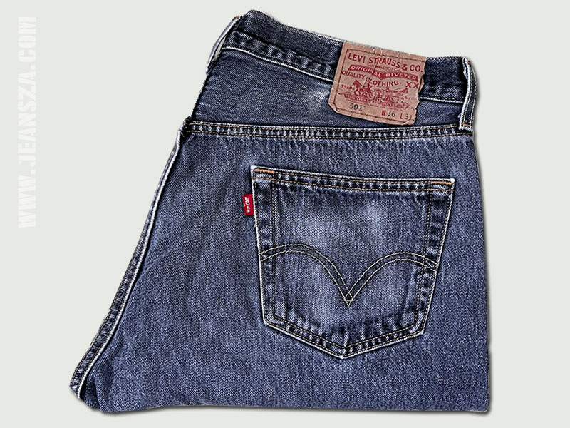 Levi's 501 มือสองสีดำ Mexico W36L31