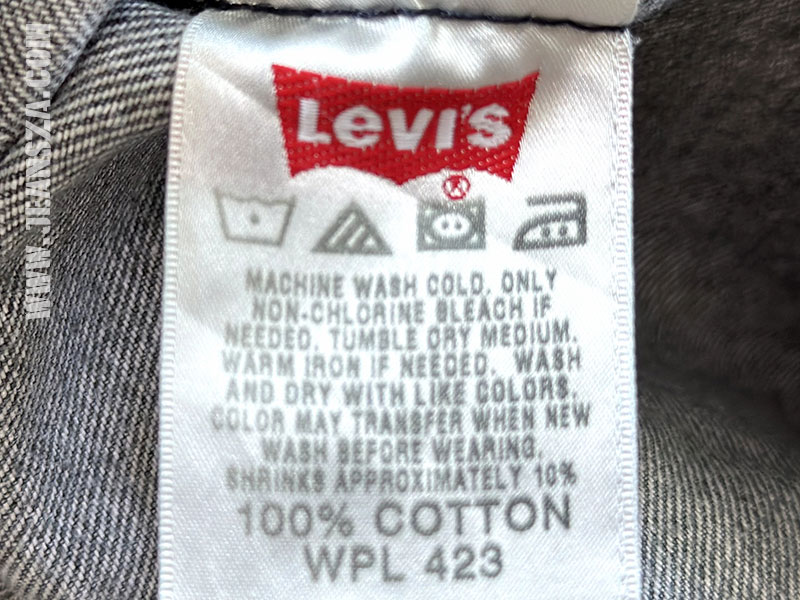 Levi's 501 มือสองสีดำ Mexico W36L31