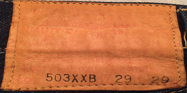 Levi's 503XXB