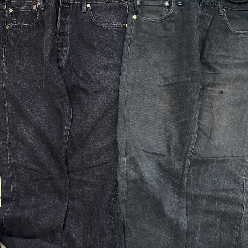 เปรียบเทียบสีของการเฟดทั้งสองรหัสผ้า