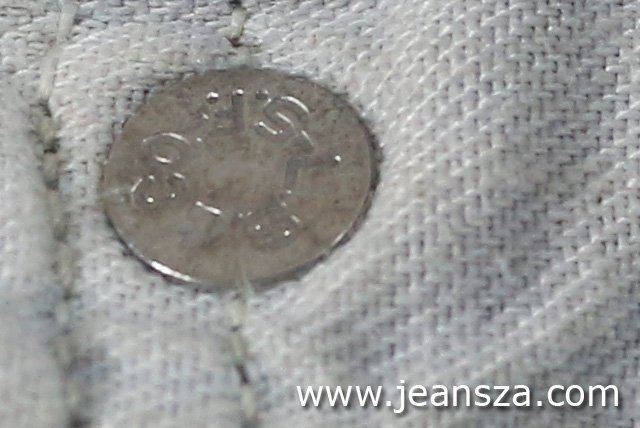 Levi's 501 back rivet 1963-1982