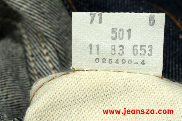 Levi's care instruction tag