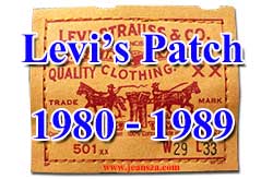 Levi's 80s logo two horses patch tag