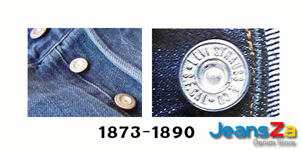 กระดุม Levi's 1873-1890