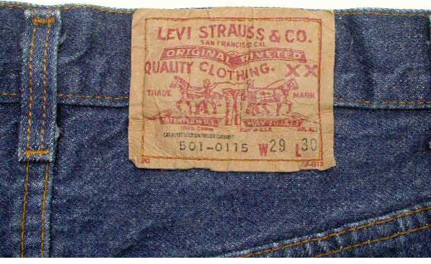 รหัสผ้า Levi's 501-0115