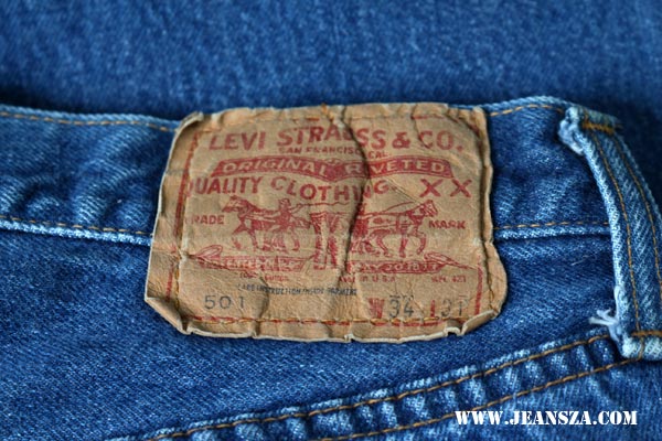 JeansZa - Levi's 501 Sand fade denim